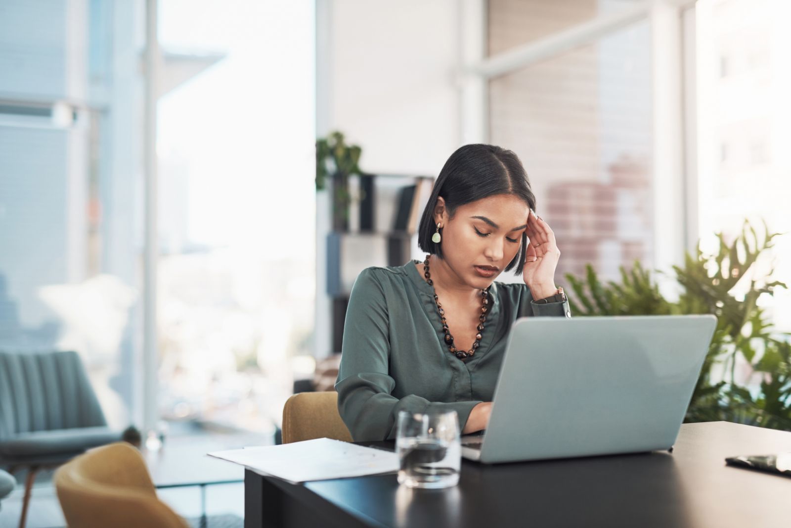 Migraines are a commonly reported symptom of menopause, and can inhibit a woman's ability to function effectively in the workplace (Photo: Getty Images/Jay Yuno)