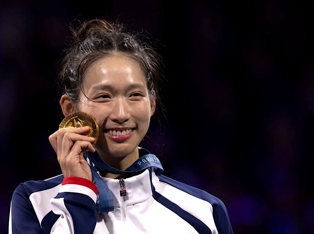 Hong Kong's fencing queen Vivian Kong wins her first Olympic gold medal at the Games in Paris (Photo: Getty Images)